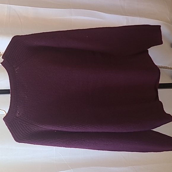 Women's Crewneck Pullover Sweater - Knox Rose Purple L - Picture 6 of 6